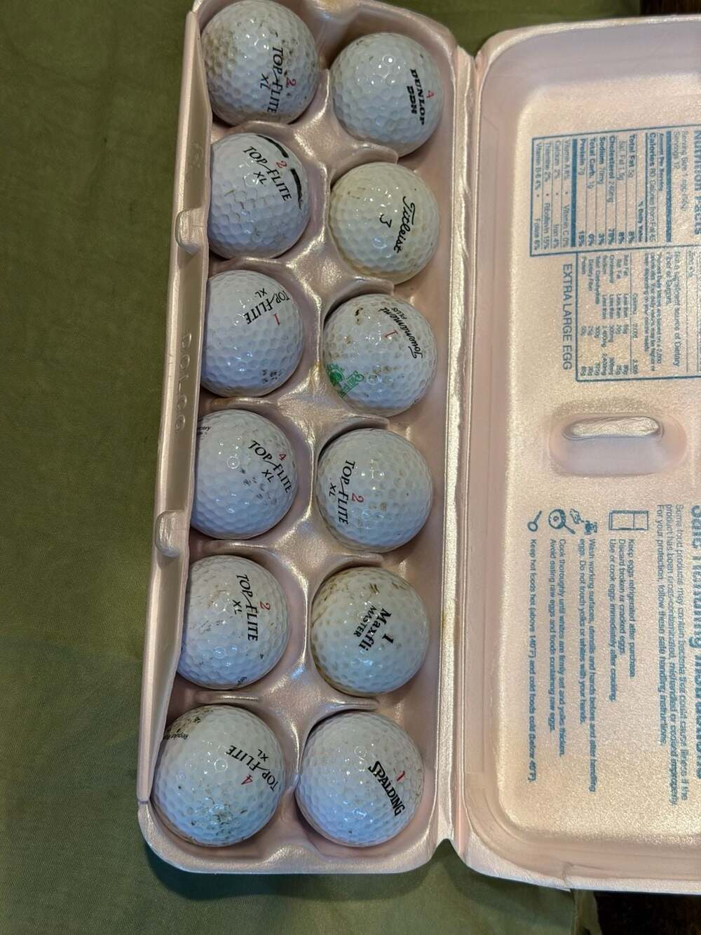 Assorted Mix Used Golf Balls (Ex. Titleist,Top Flite,Maxfli, Pinnacle,Spalding)